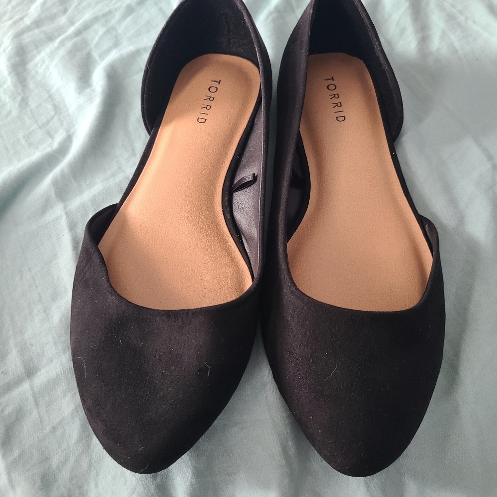 NEVER WORN! Torrid Black Flats